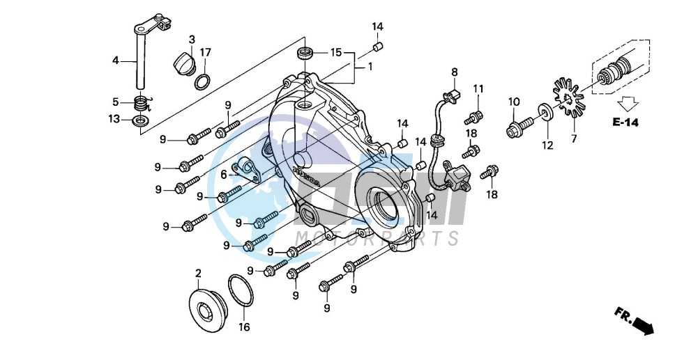 RIGHT CRANKCASE COVER