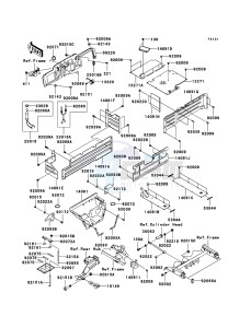 MULE 3010 TRANS 4x4 DIESEL KAF950C7F EU drawing Frame Fittings