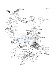 ZX 600 N [ZX-6RR] (N1) N1 drawing MUFFLER-- S- -