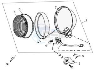 ALLO 50 45KMH drawing HEADLAMP CPL