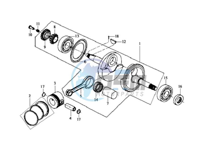 CRANKSHAFT / PISTON / PISTON RING