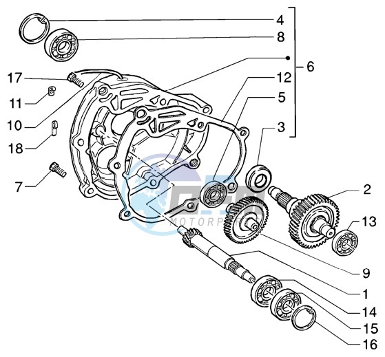 Rear wheel shaft