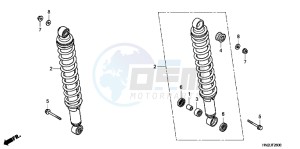 TRX500FPAC drawing REAR CUSHION