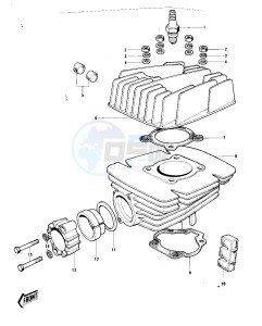 KD 80 A [KD80] (A1-A2) [KD80] drawing CYLINDER HEAD_CYLINDER