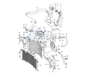 FZ1 FAZER ABS 1000 drawing COOLING SYSTEM