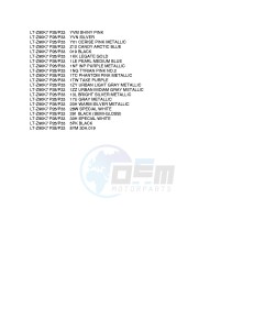 LT-Z90 (P28-P33) drawing * COLOR CHART *