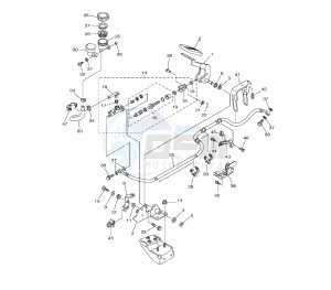 XVS A MIDNIGHT STAR 950 drawing REAR MASTER CYLINDER