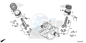 VT750SE Shadow E drawing CRANKSHAFT