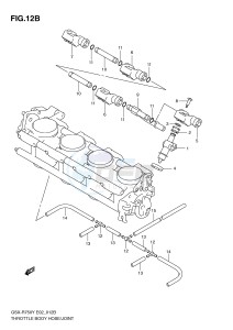 GSX-R750 (E2) drawing THROTTLE BODY HOSE JOINT (MODEL K2 K3)