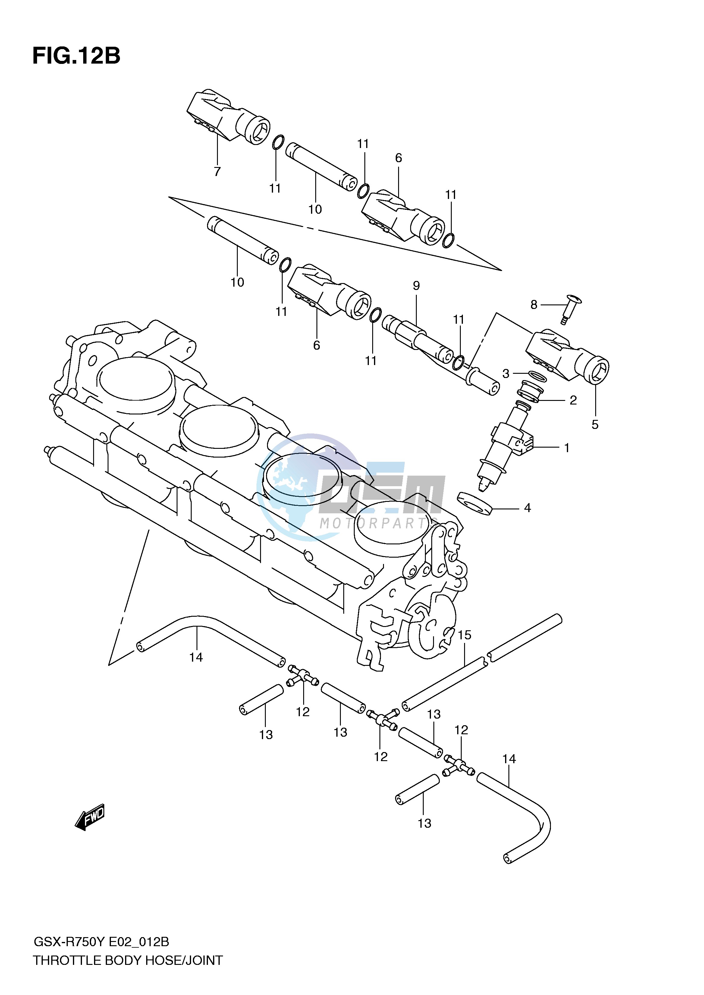 THROTTLE BODY HOSE JOINT (MODEL K2 K3)