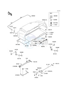 KAF 950 B [MULE 3010 DIESEL 4X4] (B2-B3) [MULE 3010 DIESEL 4X4] drawing FENDERS