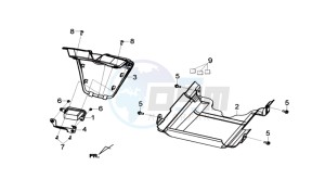 JOYMAX 300I drawing REAR FENDER / INNER SHIELD