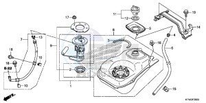 SH300D SH300i UK - (E) drawing FUEL TANK