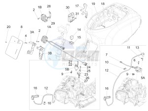 LX 125 4T 3V ie drawing Voltage Regulators -ECU - H.T. Coil