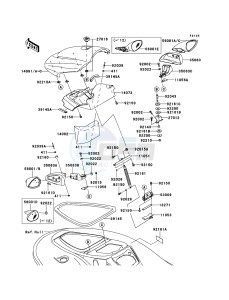 JET_SKI_STX-15F JT1500AFF EU drawing Hull Front Fittings