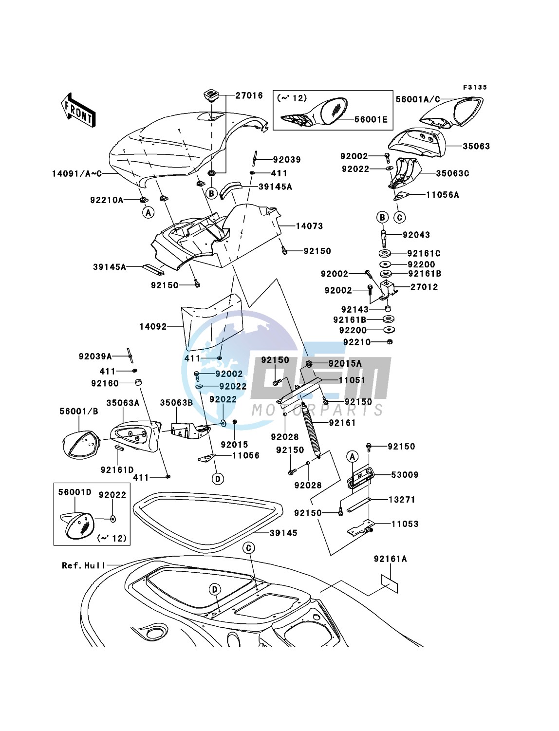 Hull Front Fittings