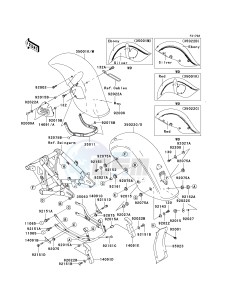 VN 800 G [VULCAN 800 DRIFTER] (E1-E5) [VULCAN 800 DRIFTER] drawing FENDERS -- E3 - E5- -