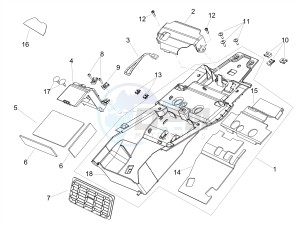 SHIVER 900 ABS (APAC) drawing Saddle compartment