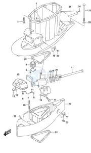 DF 300B drawing Drive Shaft Housing w/Transom (XX)