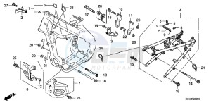 CRF250XC drawing FRAME BODY