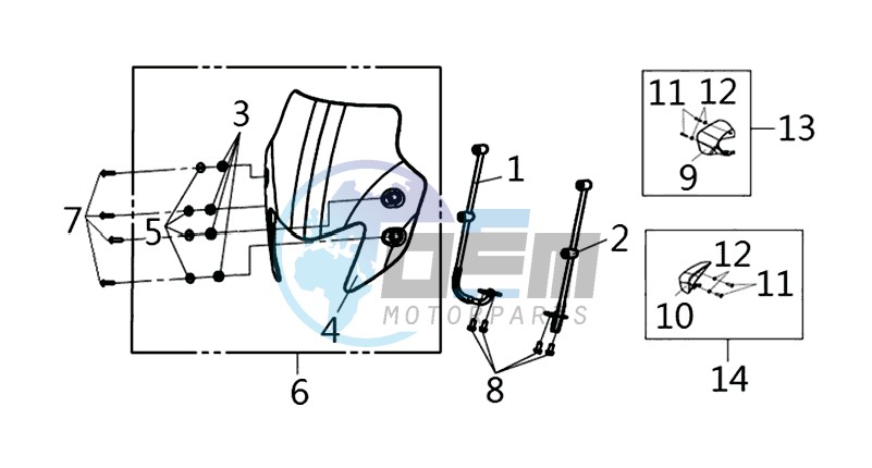 WINDSCREEN R+L GRIP (ACCESSORY)