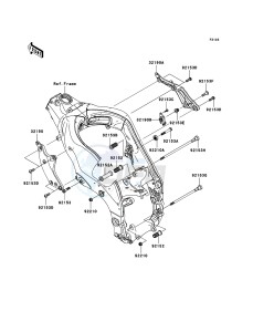 NINJA ZX-10R ZX1000D7F FR GB XX (EU ME A(FRICA) drawing Engine Mount