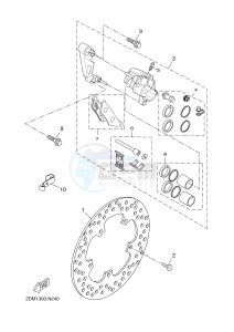 YPR125RA XMAX 125 ABS EVOLIS 125 ABS (2DMC 2DMC) drawing FRONT BRAKE CALIPER