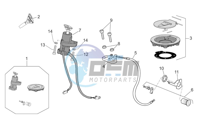 Lock hardware kit