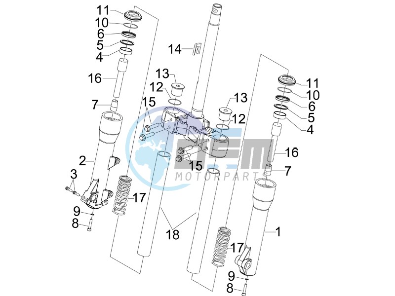 Fork components (Kayaba)