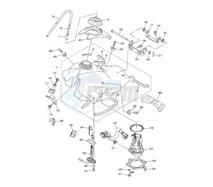 WR F 450 drawing FUEL TANK