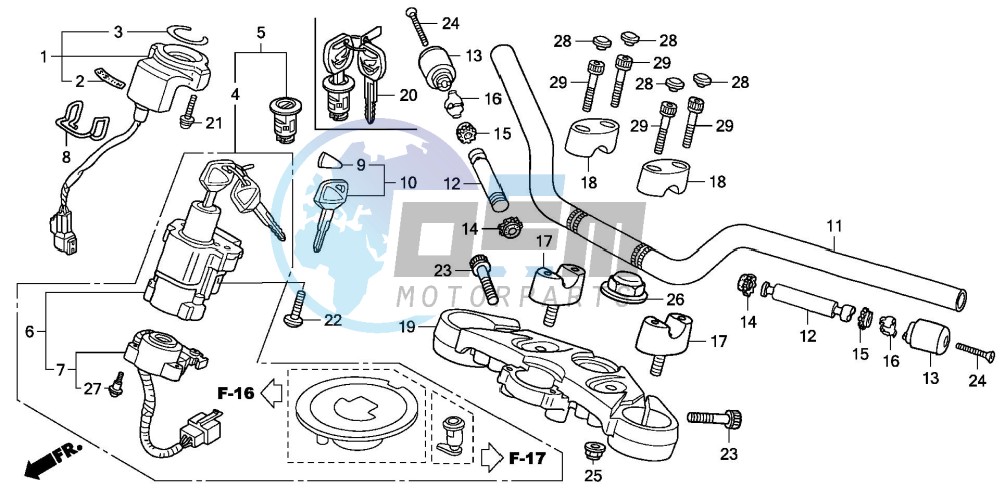 HANDLE PIPE/TOP BRIDGE