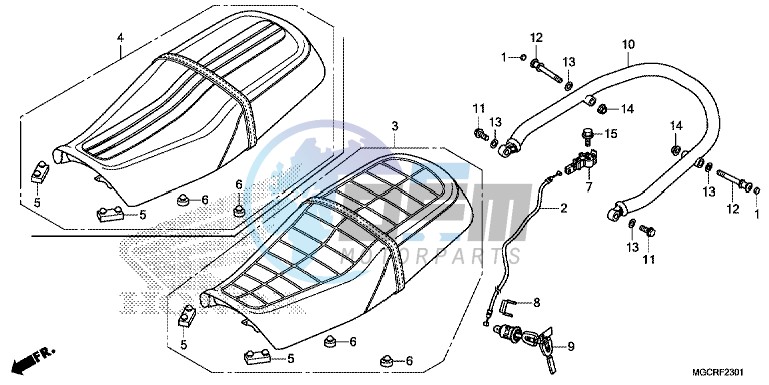 SEAT (CB1100CA/CAD/NA/NAD)