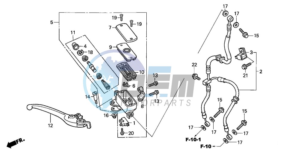 FR. BRAKE MASTER CYLINDER (CBF600S/N)