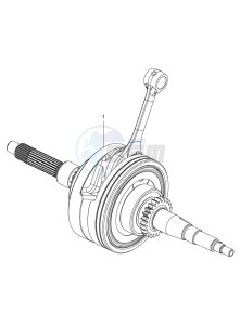 SR 150 4T-3V (EMEA-LATAM) drawing Crankshaft