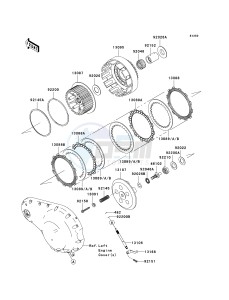 VN 2000 F [VULCAN 2000 CLASSIC LT] (6F-7F) F7F drawing CLUTCH