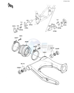 KZ 1300 A (A4) drawing SWING ARM