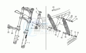 Nevada 750 drawing F.fork-r.shock absorber