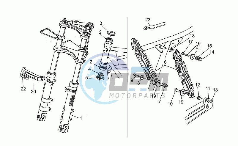 F.fork-r.shock absorber