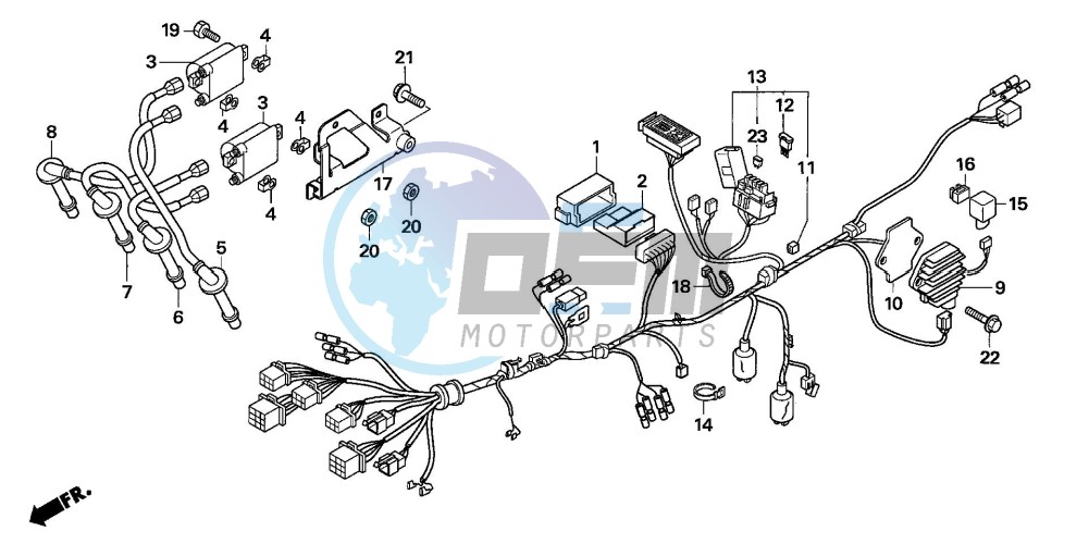 WIRE HARNESS (CBF600N6/NA6)