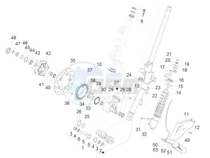 PRIMAVERA 150 4T 3V IGET ABS E4 (NAFTA) drawing Fork/steering tube - Steering bearing unit