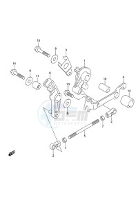 DF 9.9A drawing Throttle Control Non-Remote Control