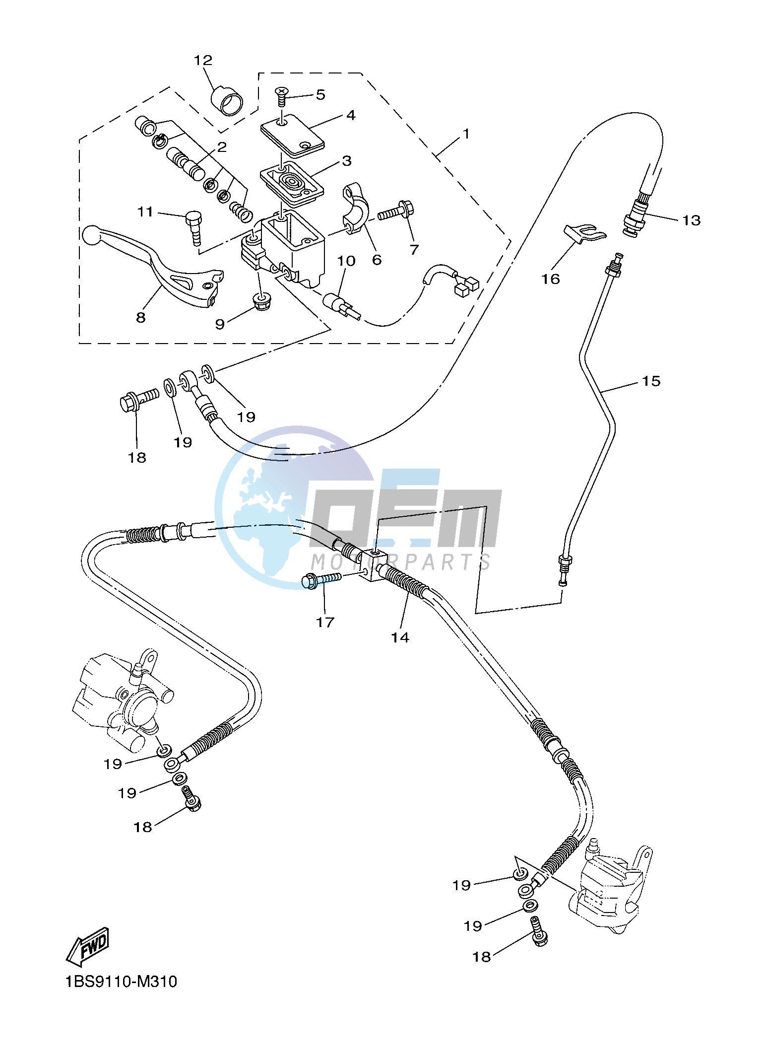 FRONT MASTER CYLINDER