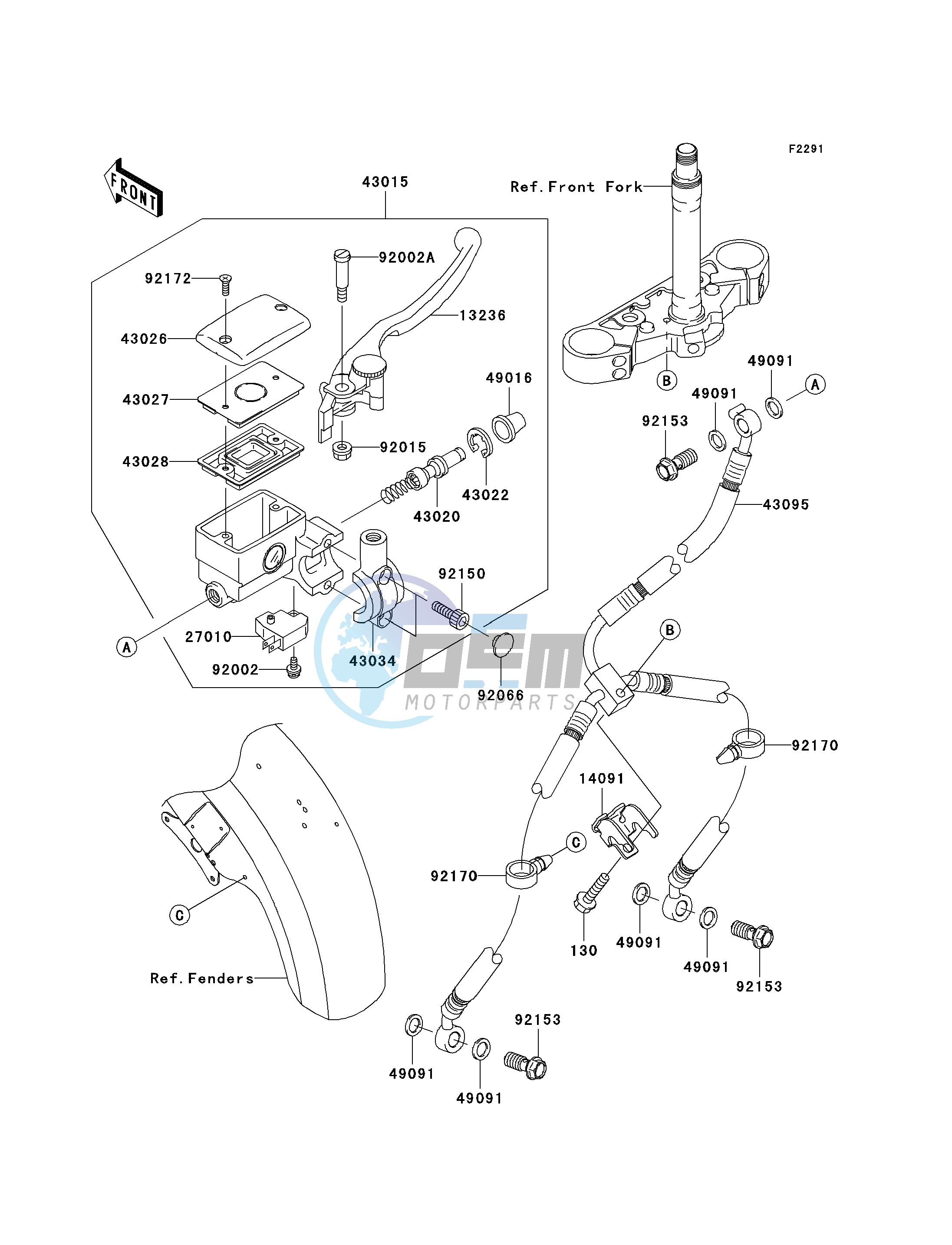 FRONT MASTER CYLINDER