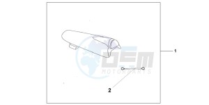 CBR900RR FIRE BLADE drawing SEAT COWL*PB257M*