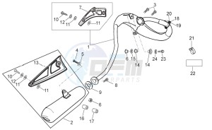 Off Road RX_50_ (CH, EU) drawing Exhaust unit