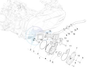 Medley 125 4T ie ABS (APAC) drawing Cooler pump