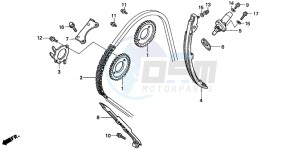 CB1100SF drawing CAM CHAIN/TENSIONER