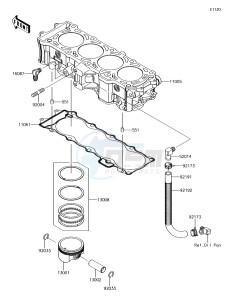 JET SKI ULTRA 310LX JT1500MJF EU drawing Cylinder/Piston(s)