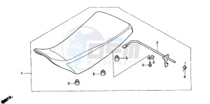 TRX350TM RANCHER S drawing SEAT