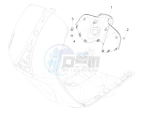 946 ARMANI 150 4T 3V ABS E3 (APAC) drawing Front glove-box - Knee-guard panel